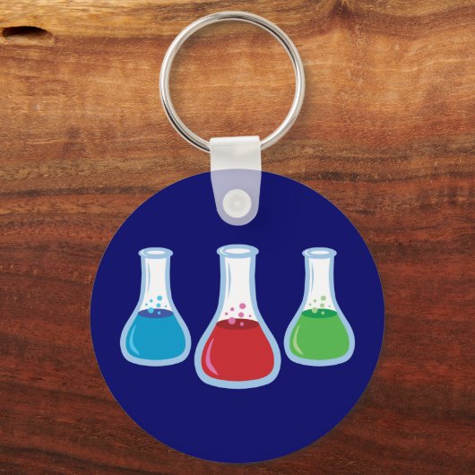 Wetenschapsflessen Sleutelhanger (Voorkant)