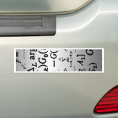 Wetenschapsformules Bumpersticker (Op auto)