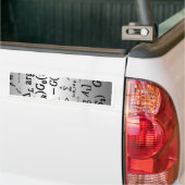 Wetenschapsformules Bumpersticker (Op Truck)