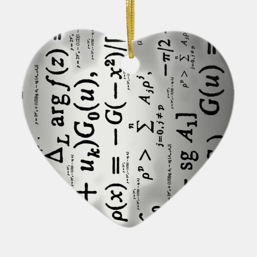 Wetenschapsformules Keramisch Ornament (Voorkant)