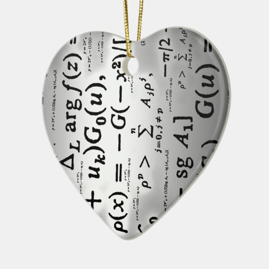 Wetenschapsformules Keramisch Ornament (Links)