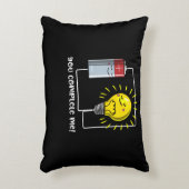 Wetenschapsfysica, je maakt me helemaal klaar accent kussen (Voorkant(Verticaal))