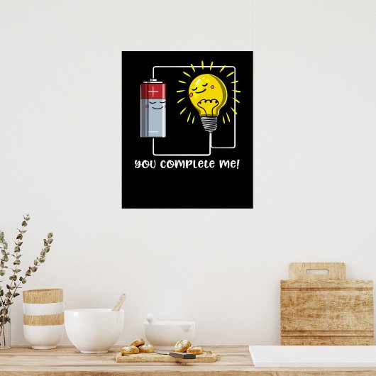 Wetenschapsfysica, je maakt me helemaal klaar poster (Keuken)