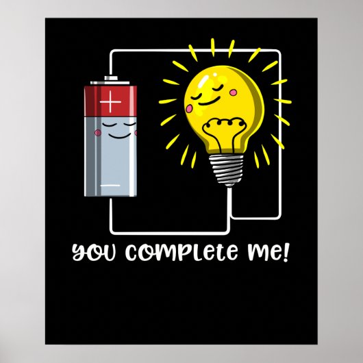 Wetenschapsfysica, je maakt me helemaal klaar poster (Voorkant)