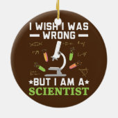 Wetenschapsgebied Biologie Lover Biologie Teacher Keramisch Ornament (Achterkant)