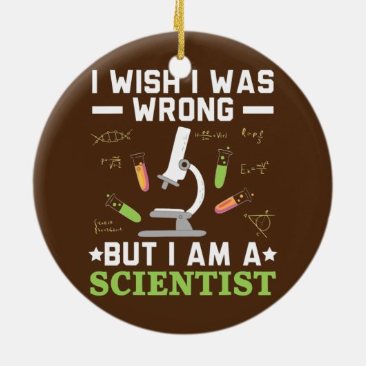 Wetenschapsgebied Biologie Lover Biologie Teacher Keramisch Ornament (Achterkant)