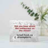 Wetenschapsgrapje, papa-grapje briefkaart Moon (Staand voorkant)