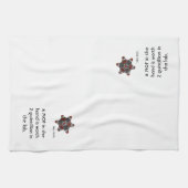 Wetenschapshanddoeken — "Een MOF in hand..." Dish Theedoek (Horizontaal)