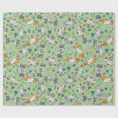 Wetenschapskatten Verpakkingspapier Cadeaupapier (Vlak)