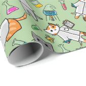 Wetenschapskatten Verpakkingspapier Cadeaupapier (Rol Hoek)