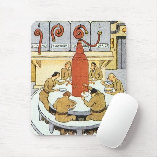  wetenschapskerij, laboratoriumwetenschappers eten muismat (Met muis)