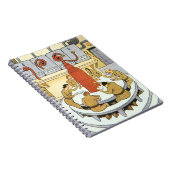  wetenschapskerij, laboratoriumwetenschappers eten notitieboek (Rechterzijde)