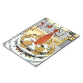  wetenschapskerij, laboratoriumwetenschappers eten notitieboek (Linkerzijde)