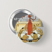  wetenschapskerij, laboratoriumwetenschappers eten ronde button 5,7 cm (Voorkant /achterkant)