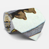 wetenschapskerij, laboratoriumwetenschappers eten stropdas (Opgerold)