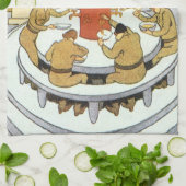  wetenschapskerij, laboratoriumwetenschappers eten theedoek (Gevouwen)