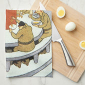  wetenschapskerij, laboratoriumwetenschappers eten theedoek (Quarter Fold)