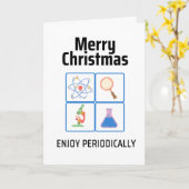 Wetenschapskerst Kaart (Gele Bloem)