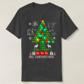 Wetenschapskerstmis, chemist Tree Chem T-shirt (Design voorkant)