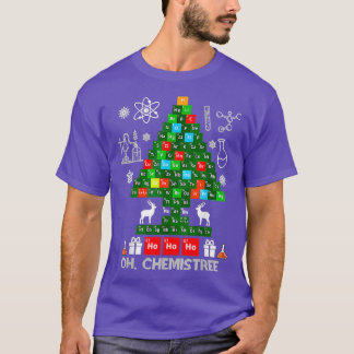 Wetenschapskerstmis Oh Chemist Tree Chemistree Che T-shirt