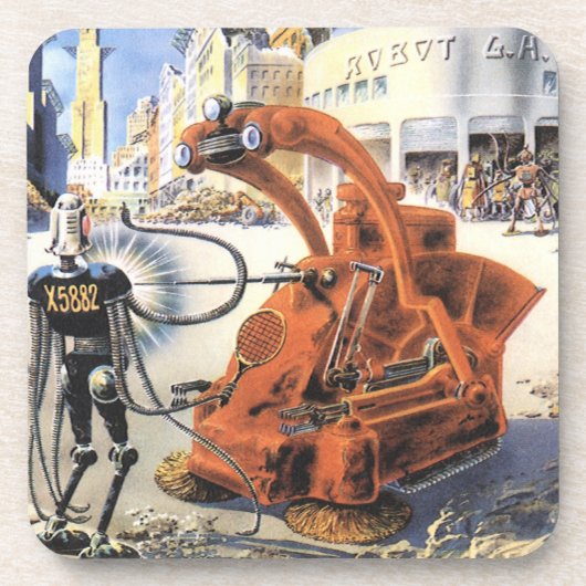  wetenschapsketen Futuristische City Alien Wars Bier Onderzetter (Voorkant)