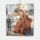 wetenschapsketen Futuristische City Alien Wars Keramisch Ornament (Links)