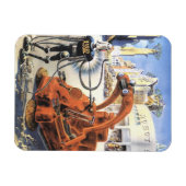  wetenschapsketen Futuristische City Alien Wars Magneet (Horizontaal)