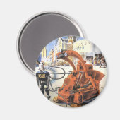  wetenschapsketen Futuristische City Alien Wars Magneet (Voorkant / Achterkant)