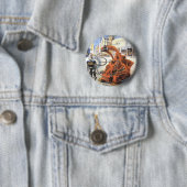 wetenschapsketen Futuristische City Alien Wars Ronde Button 5,7 Cm (In situ)