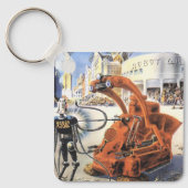  wetenschapsketen Futuristische City Alien Wars Sleutelhanger (Voorkant)