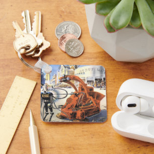  wetenschapsketen Futuristische City Alien Wars Sleutelhanger