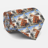  wetenschapsketen Futuristische City Alien Wars Stropdas (Opgerold)