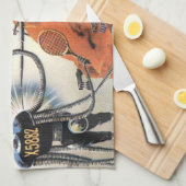  wetenschapsketen Futuristische City Alien Wars Theedoek (Quarter Fold)