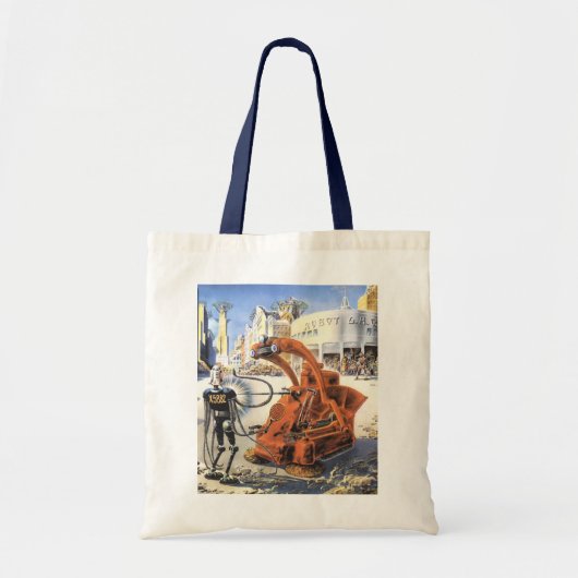  wetenschapsketen Futuristische City Alien Wars Tote Bag (Voorkant)