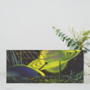  wetenschapsketen Neon Green Planet w Rings