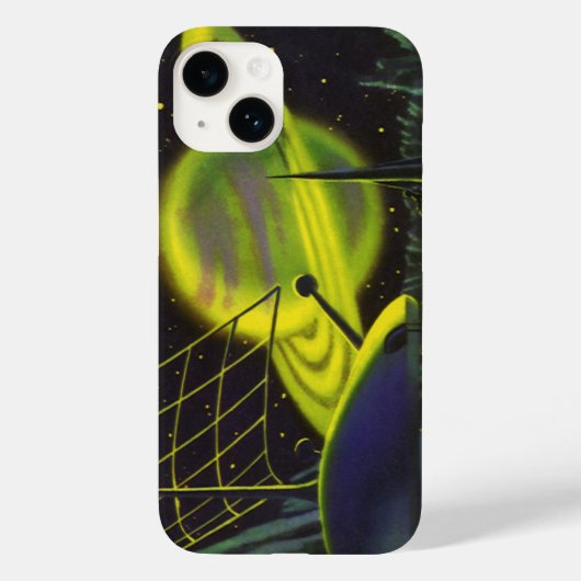 wetenschapsketen Neon Green Planet w Rings Case-Mate iPhone Case (Achterkant)