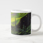  wetenschapsketen Neon Green Planet w Rings Grote Koffiekop (Rechts)