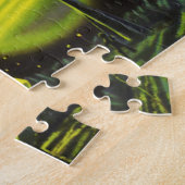  wetenschapsketen Neon Green Planet w Rings Legpuzzel (Zijkant)