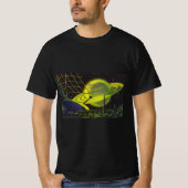  wetenschapsketen Neon Green Planet w Rings T-shirt (Voorkant)