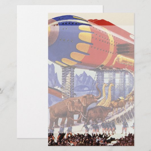  wetenschapsketen, Noah's ark Wilde Dieren Briefpapier (Voorkant / Achterkant)