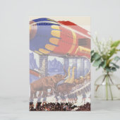  wetenschapsketen, Noah's ark Wilde Dieren Briefpapier (Staand voorkant)