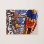  wetenschapsketen, Noah's ark Wilde Dieren Legpuzzel (Horizontaal)