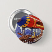 wetenschapsketen, Noah's ark Wilde Dieren Ronde Button 5,7 Cm (Voorkant /achterkant)