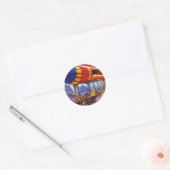  wetenschapsketen, Noah's ark Wilde Dieren Ronde Sticker (Envelop)