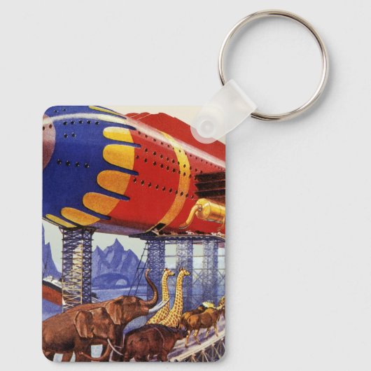  wetenschapsketen, Noah's ark Wilde Dieren Sleutelhanger (Achterkant)