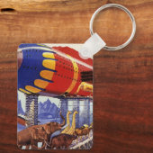  wetenschapsketen, Noah's ark Wilde Dieren Sleutelhanger (Achterkant)