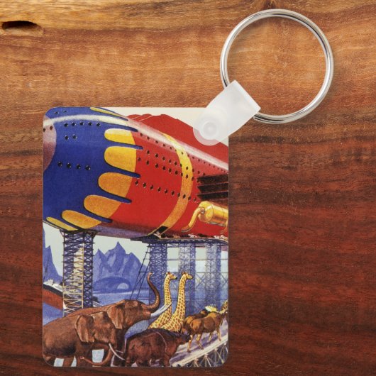  wetenschapsketen, Noah's ark Wilde Dieren Sleutelhanger (Achterkant)
