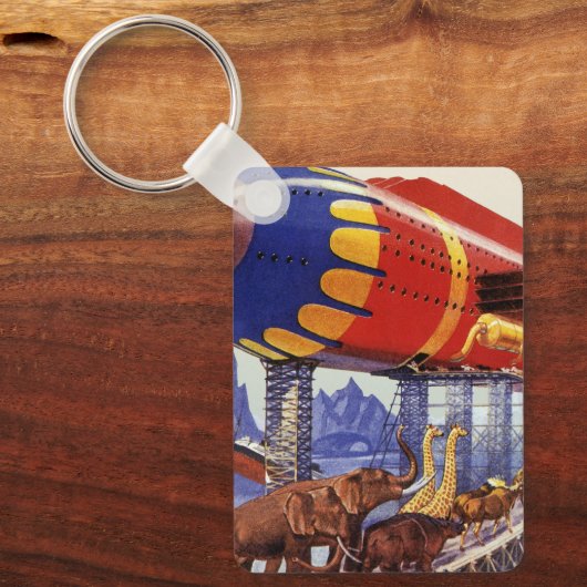  wetenschapsketen, Noah's ark Wilde Dieren Sleutelhanger (Voorkant)