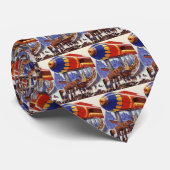  wetenschapsketen, Noah's ark Wilde Dieren Stropdas (Opgerold)