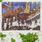  wetenschapsketen, Noah's ark Wilde Dieren Theedoek (Gevouwen)